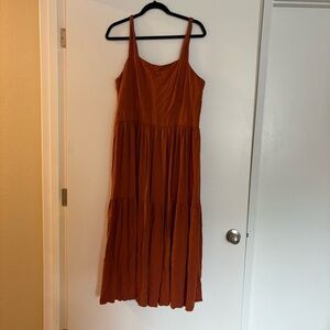 Ann Taylor Orange Maxi Dress